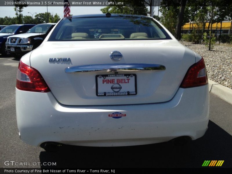 Winter Frost White / Caffe Latte 2009 Nissan Maxima 3.5 SV Premium