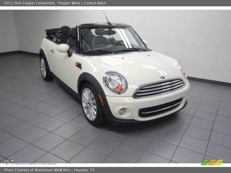 Pepper White / Carbon Black 2011 Mini Cooper Convertible