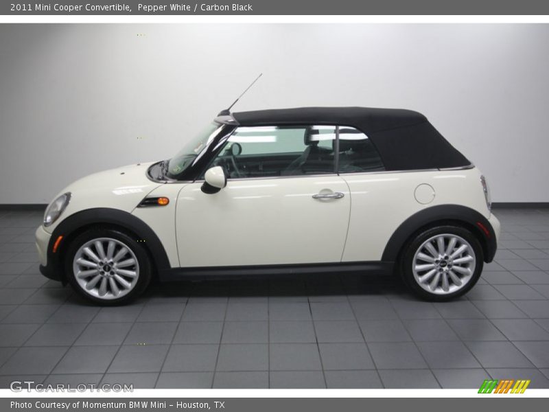 Pepper White / Carbon Black 2011 Mini Cooper Convertible