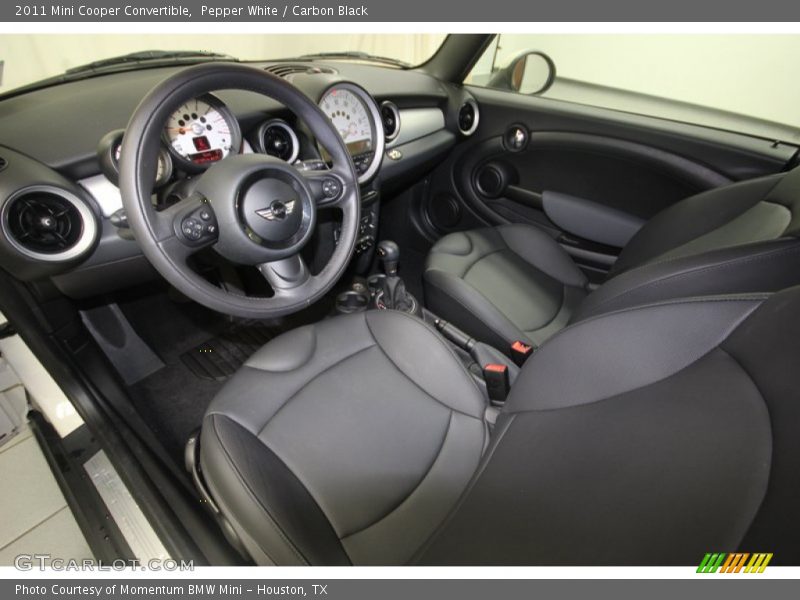 Pepper White / Carbon Black 2011 Mini Cooper Convertible