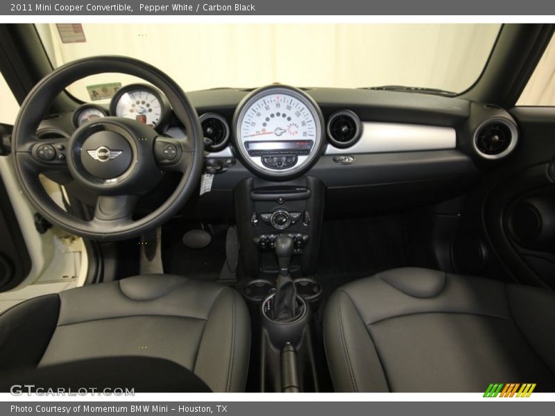 Pepper White / Carbon Black 2011 Mini Cooper Convertible