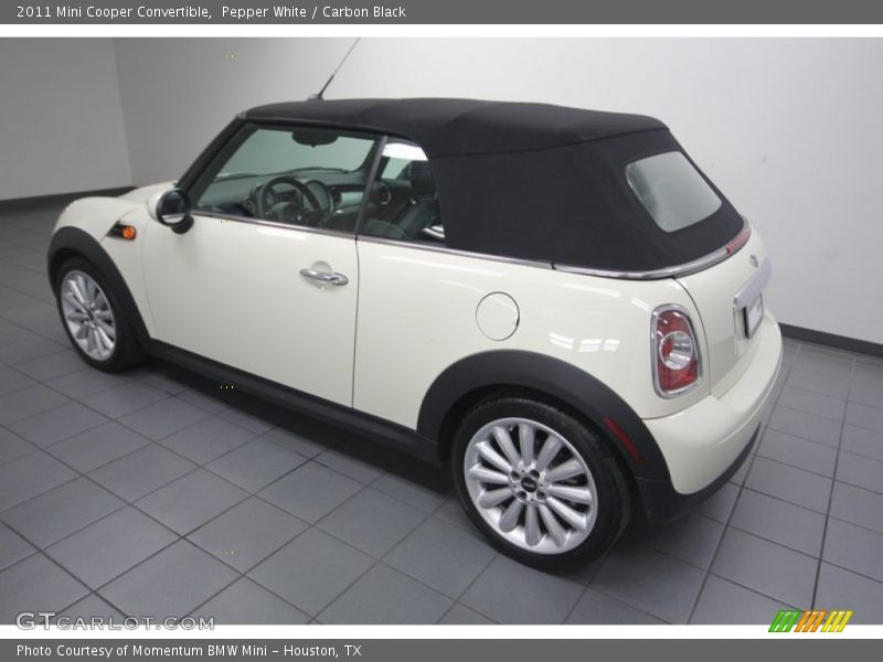 Pepper White / Carbon Black 2011 Mini Cooper Convertible