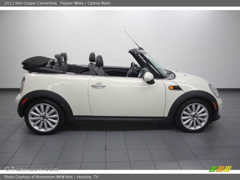 Pepper White / Carbon Black 2011 Mini Cooper Convertible