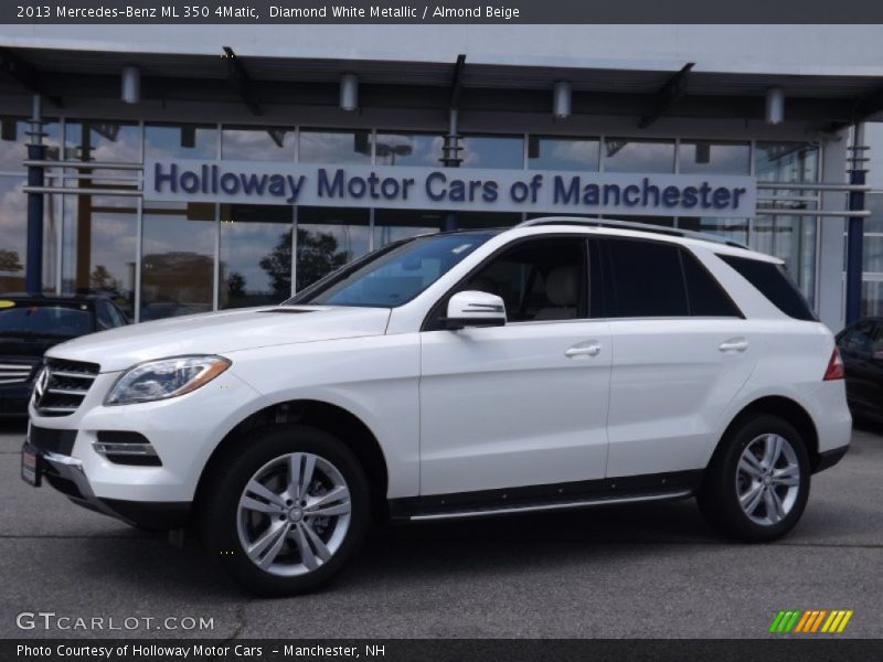 Diamond White Metallic / Almond Beige 2013 Mercedes-Benz ML 350 4Matic