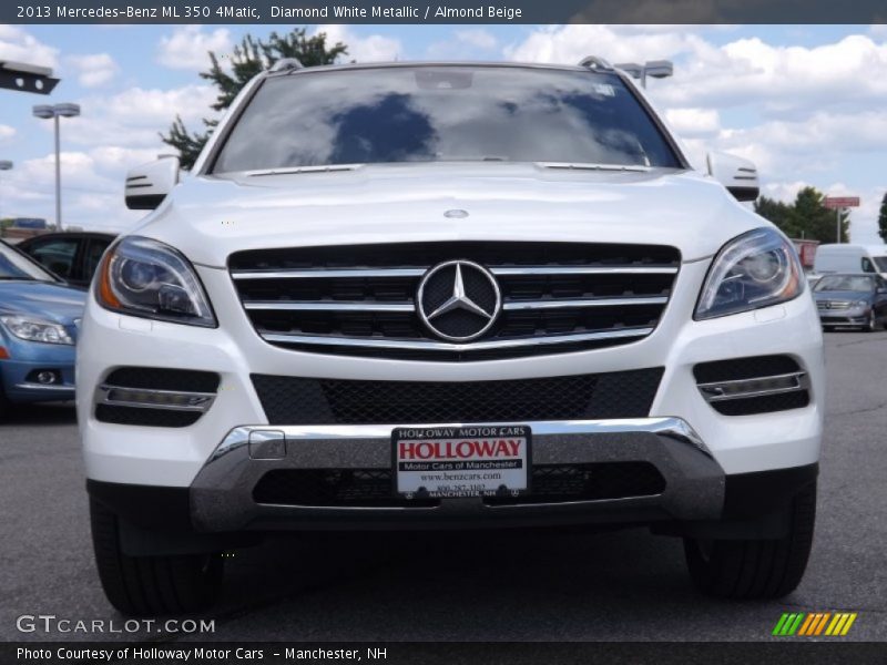Diamond White Metallic / Almond Beige 2013 Mercedes-Benz ML 350 4Matic