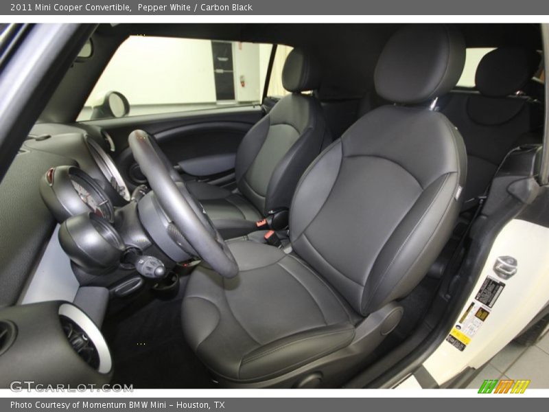 Pepper White / Carbon Black 2011 Mini Cooper Convertible