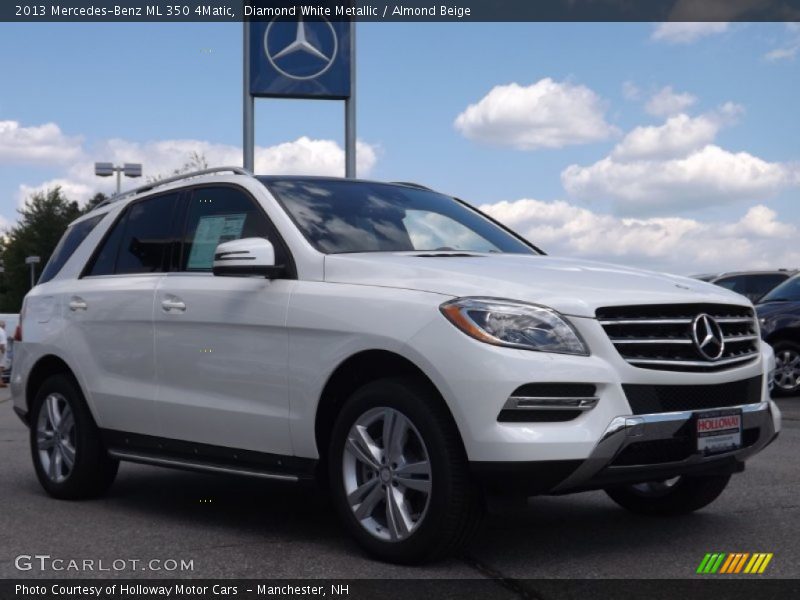 Diamond White Metallic / Almond Beige 2013 Mercedes-Benz ML 350 4Matic