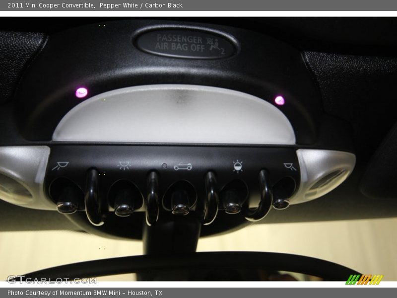 Pepper White / Carbon Black 2011 Mini Cooper Convertible