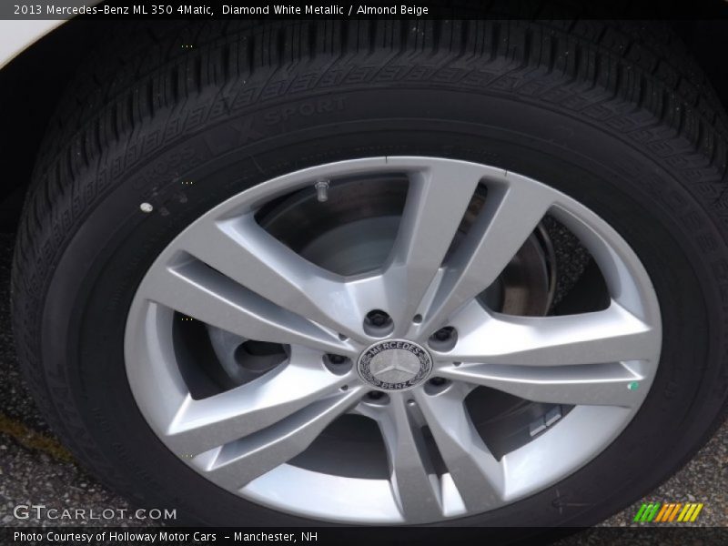 Diamond White Metallic / Almond Beige 2013 Mercedes-Benz ML 350 4Matic