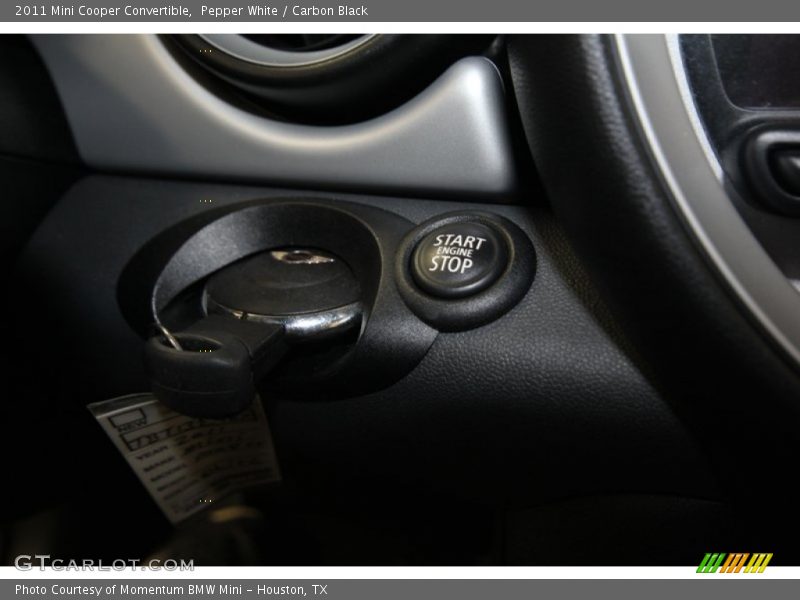 Pepper White / Carbon Black 2011 Mini Cooper Convertible