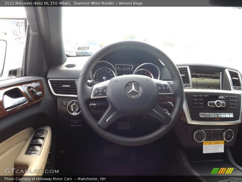 Diamond White Metallic / Almond Beige 2013 Mercedes-Benz ML 350 4Matic