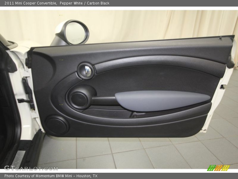 Pepper White / Carbon Black 2011 Mini Cooper Convertible