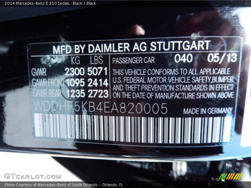 Black / Black 2014 Mercedes-Benz E 350 Sedan