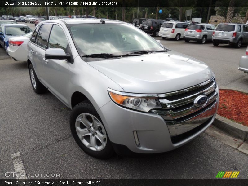 Ingot Silver Metallic / Medium Light Stone 2013 Ford Edge SEL