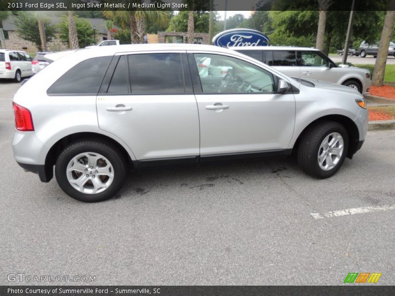 Ingot Silver Metallic / Medium Light Stone 2013 Ford Edge SEL