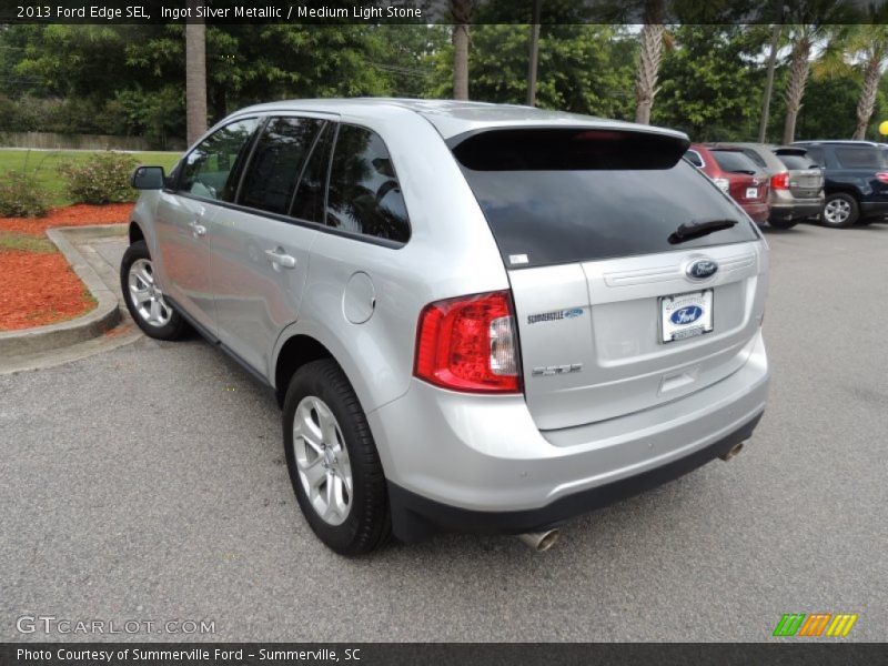 Ingot Silver Metallic / Medium Light Stone 2013 Ford Edge SEL