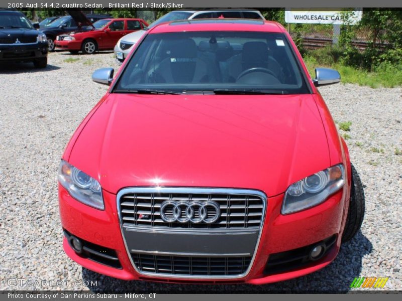 Brilliant Red / Black/Silver 2005 Audi S4 4.2 quattro Sedan