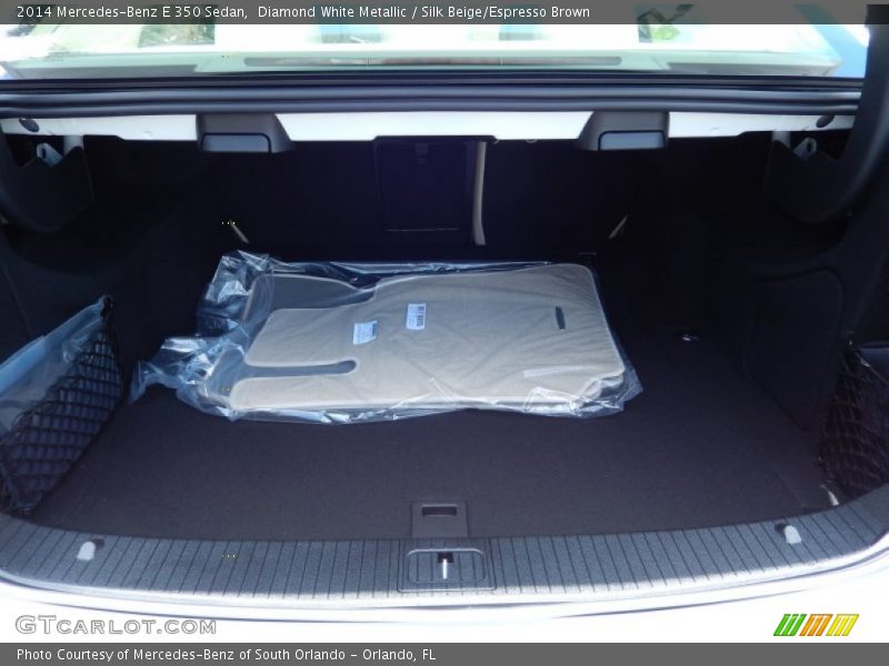 Diamond White Metallic / Silk Beige/Espresso Brown 2014 Mercedes-Benz E 350 Sedan