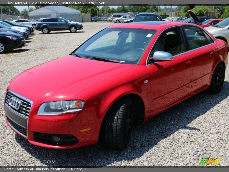 Brilliant Red / Black/Silver 2005 Audi S4 4.2 quattro Sedan