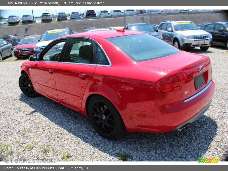 Brilliant Red / Black/Silver 2005 Audi S4 4.2 quattro Sedan