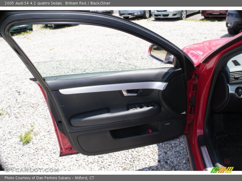 Brilliant Red / Black/Silver 2005 Audi S4 4.2 quattro Sedan