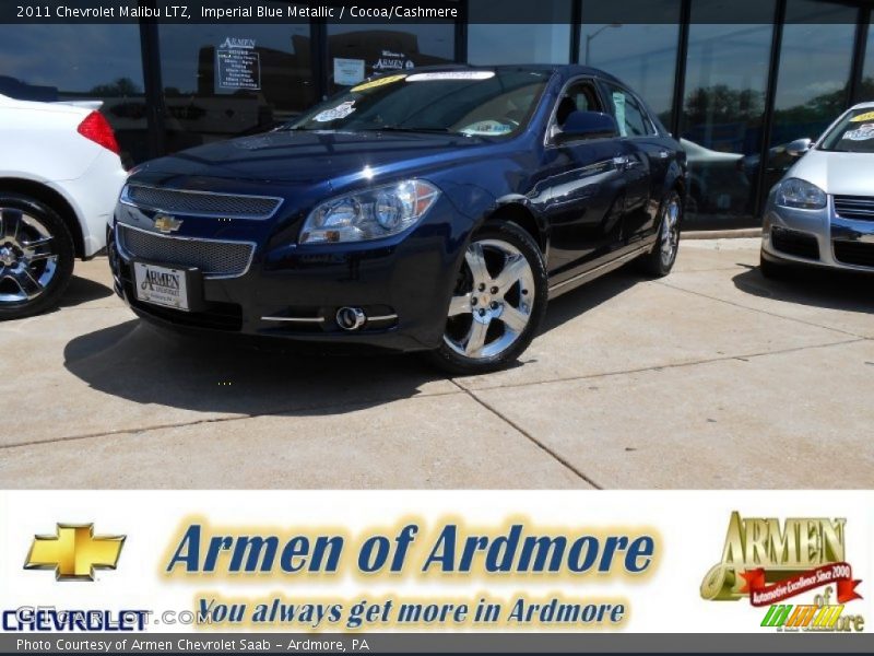 Imperial Blue Metallic / Cocoa/Cashmere 2011 Chevrolet Malibu LTZ