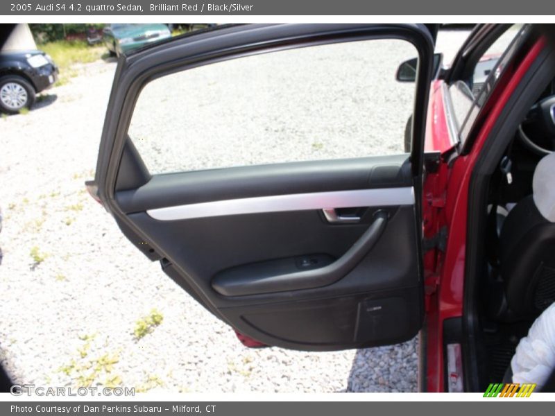 Brilliant Red / Black/Silver 2005 Audi S4 4.2 quattro Sedan