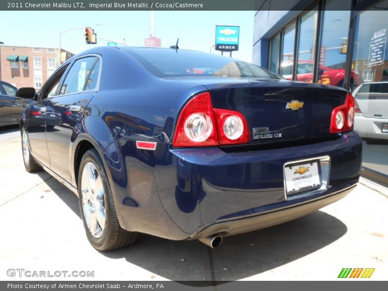 Imperial Blue Metallic / Cocoa/Cashmere 2011 Chevrolet Malibu LTZ