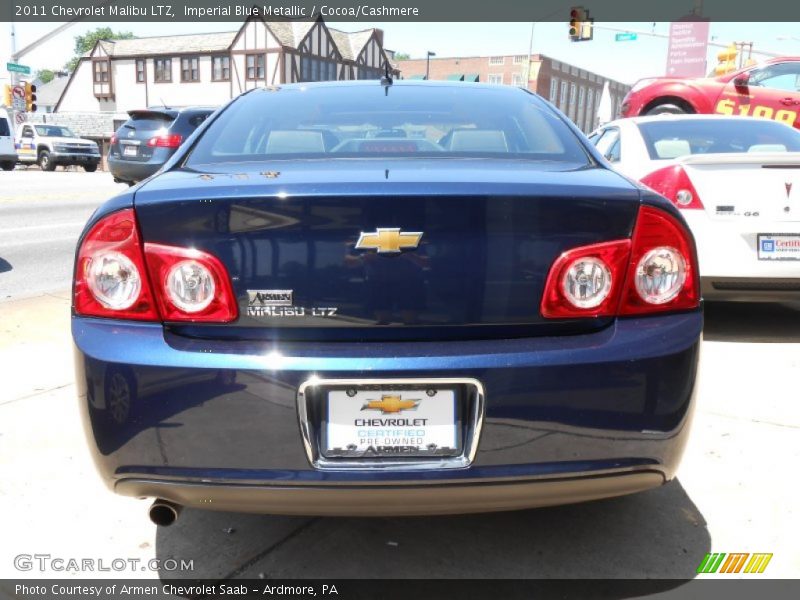 Imperial Blue Metallic / Cocoa/Cashmere 2011 Chevrolet Malibu LTZ