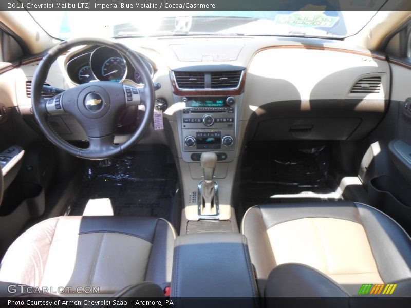 Imperial Blue Metallic / Cocoa/Cashmere 2011 Chevrolet Malibu LTZ
