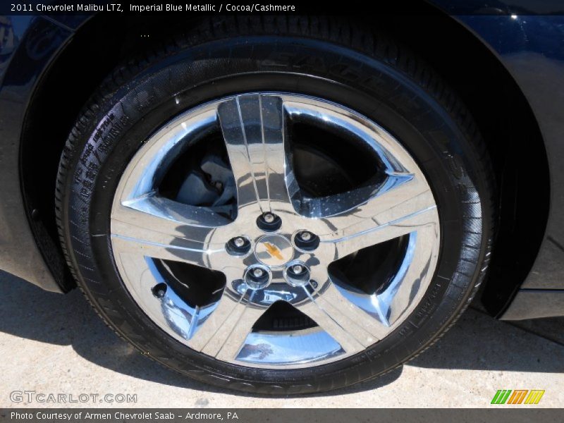 Imperial Blue Metallic / Cocoa/Cashmere 2011 Chevrolet Malibu LTZ