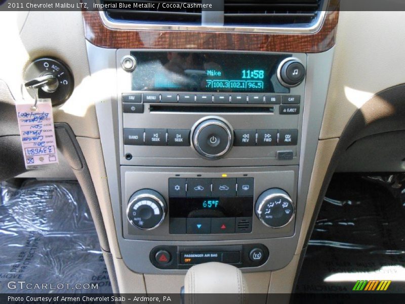 Imperial Blue Metallic / Cocoa/Cashmere 2011 Chevrolet Malibu LTZ