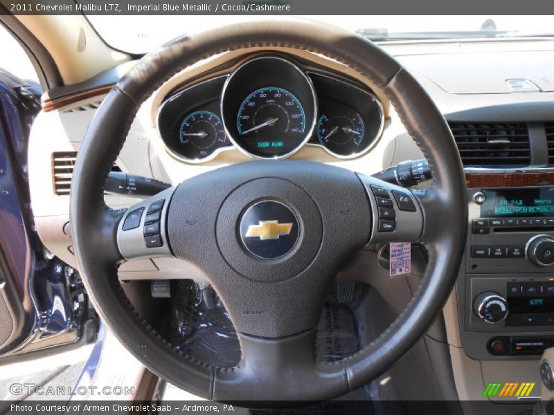 Imperial Blue Metallic / Cocoa/Cashmere 2011 Chevrolet Malibu LTZ