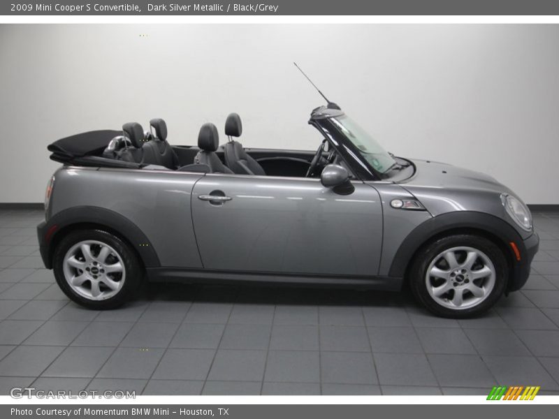 Dark Silver Metallic / Black/Grey 2009 Mini Cooper S Convertible