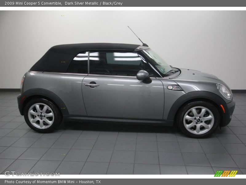 Dark Silver Metallic / Black/Grey 2009 Mini Cooper S Convertible