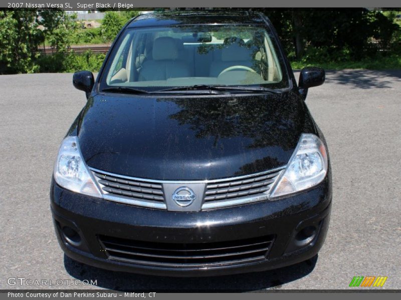Super Black / Beige 2007 Nissan Versa SL