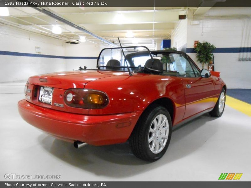 Classic Red / Black 1992 Mazda MX-5 Miata Roadster