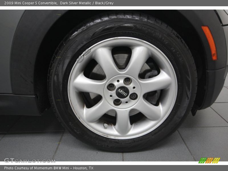 Dark Silver Metallic / Black/Grey 2009 Mini Cooper S Convertible