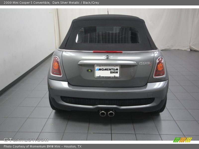 Dark Silver Metallic / Black/Grey 2009 Mini Cooper S Convertible