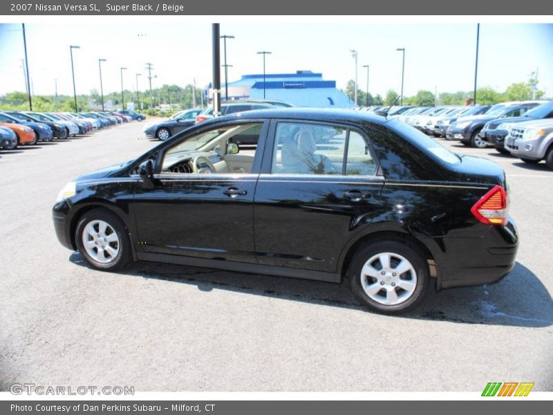 Super Black / Beige 2007 Nissan Versa SL