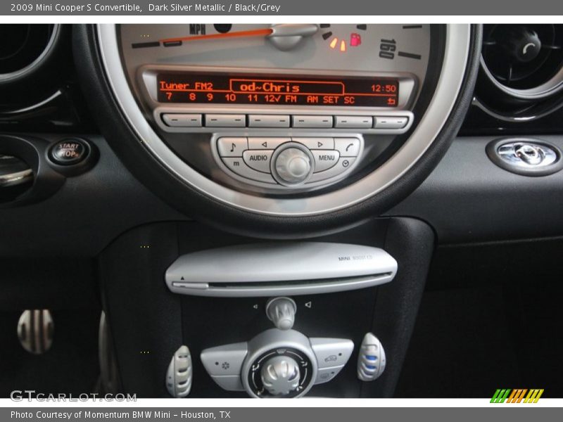 Dark Silver Metallic / Black/Grey 2009 Mini Cooper S Convertible