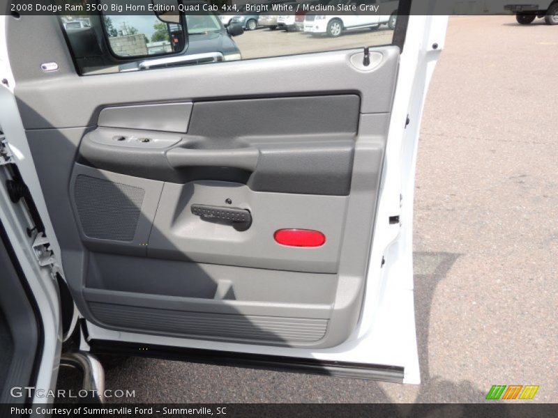 Bright White / Medium Slate Gray 2008 Dodge Ram 3500 Big Horn Edition Quad Cab 4x4