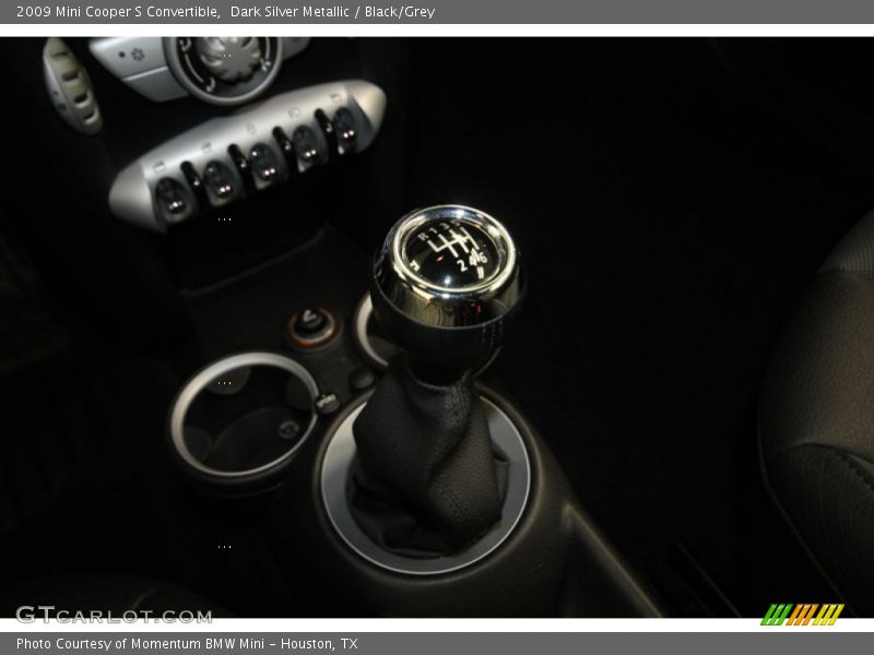 Dark Silver Metallic / Black/Grey 2009 Mini Cooper S Convertible
