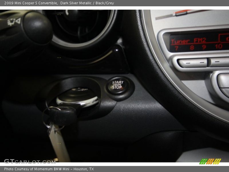 Dark Silver Metallic / Black/Grey 2009 Mini Cooper S Convertible