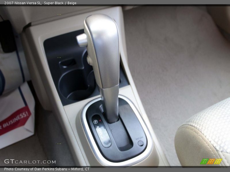 Super Black / Beige 2007 Nissan Versa SL