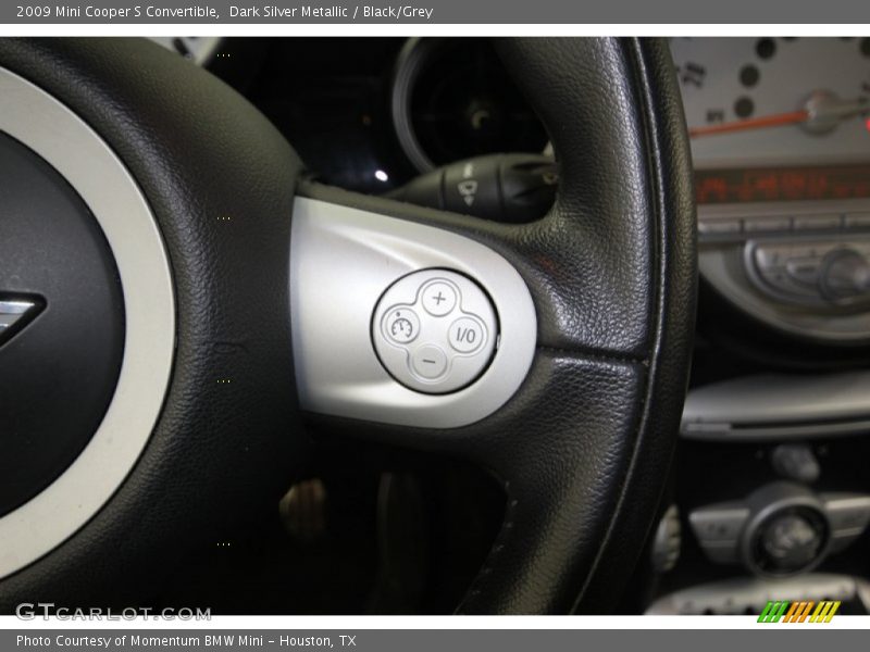 Dark Silver Metallic / Black/Grey 2009 Mini Cooper S Convertible