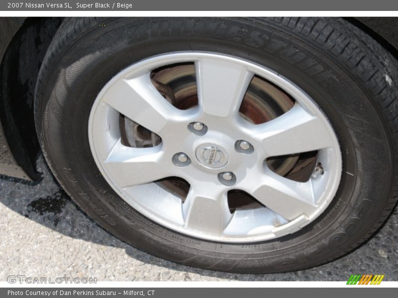 Super Black / Beige 2007 Nissan Versa SL