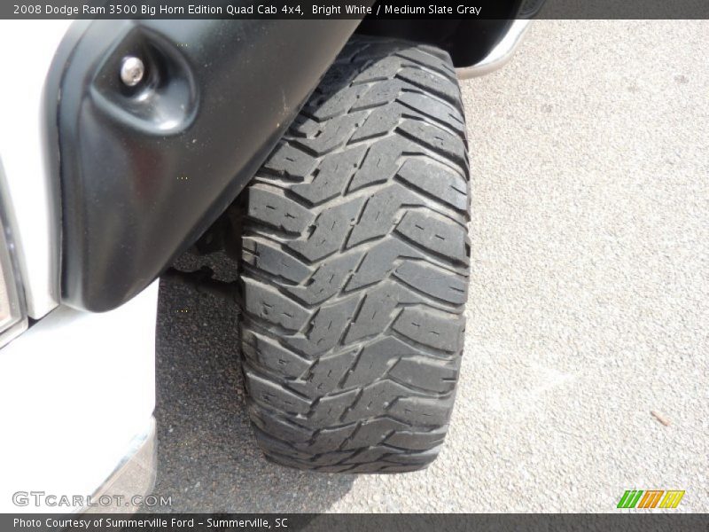 Bright White / Medium Slate Gray 2008 Dodge Ram 3500 Big Horn Edition Quad Cab 4x4