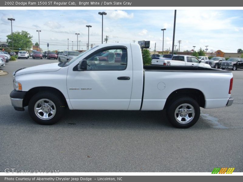 Bright White / Dark Slate Gray 2002 Dodge Ram 1500 ST Regular Cab