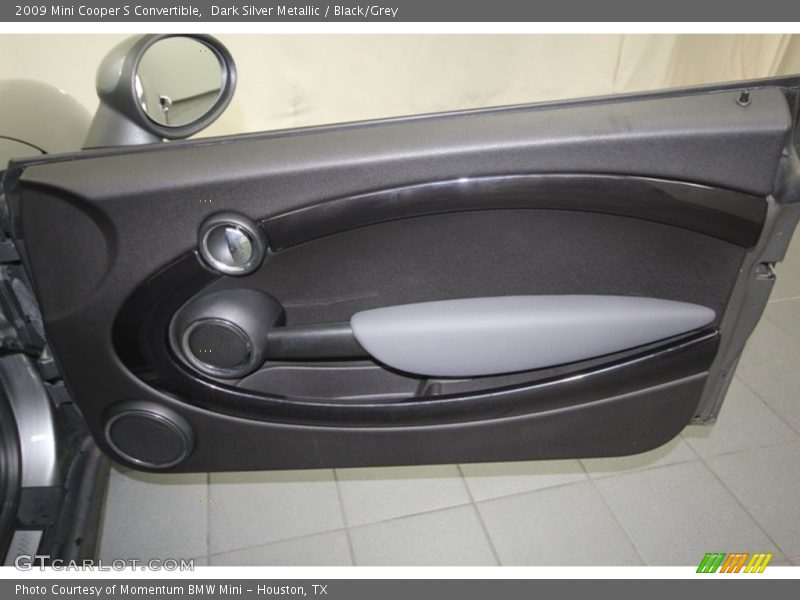 Dark Silver Metallic / Black/Grey 2009 Mini Cooper S Convertible